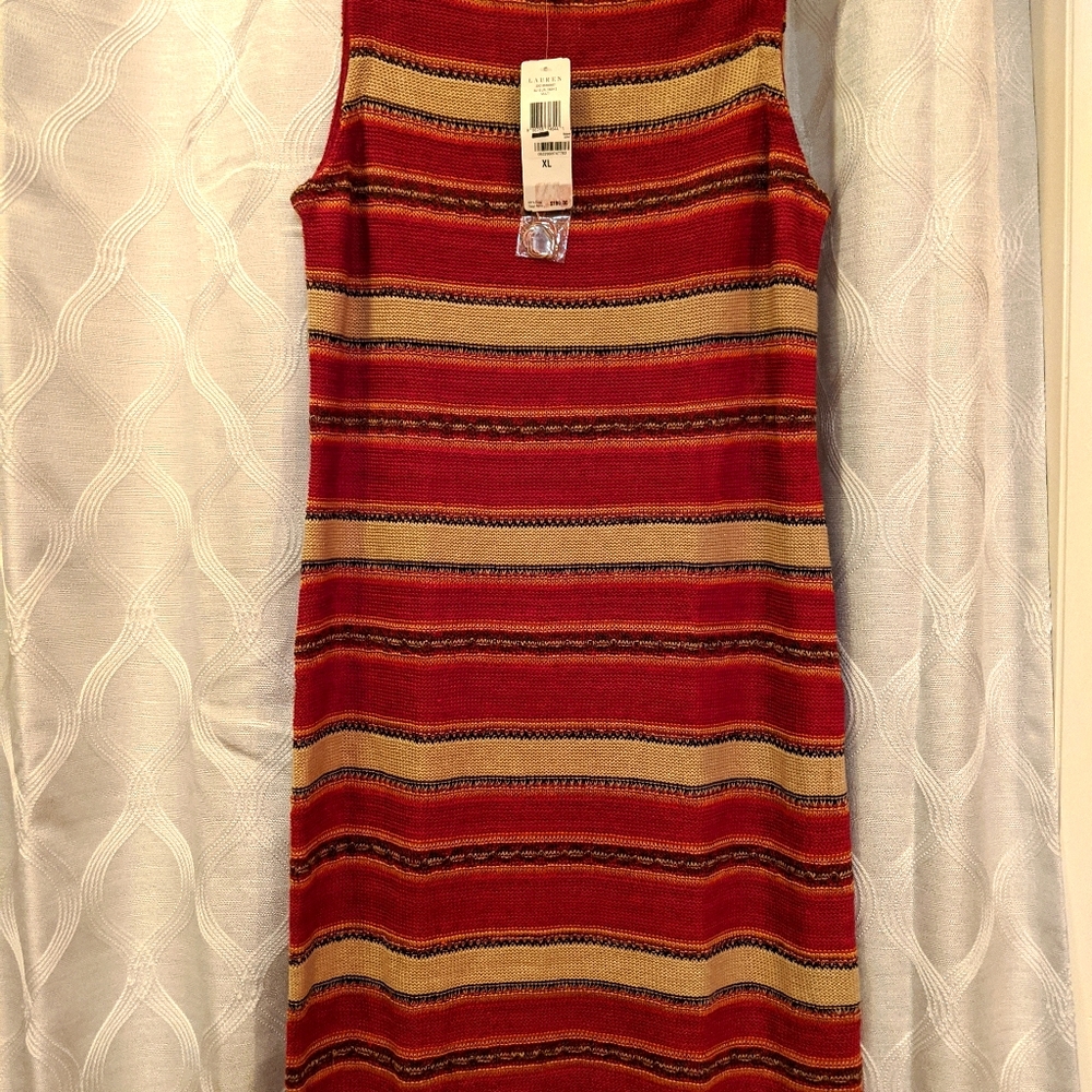 Ralph Lauren sleeveless sweater dress NWT